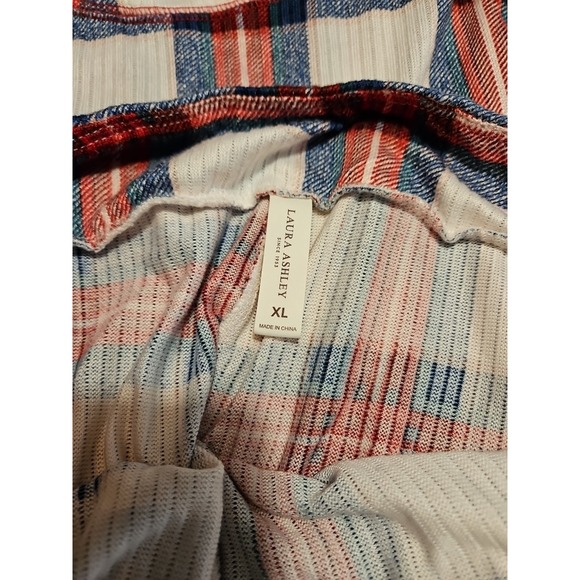 Laura Ashley‎ Womens M Long Sleevetop XL Pants Set 2 Piece Multicolor Plaid(A643 - Picture 5 of 8
